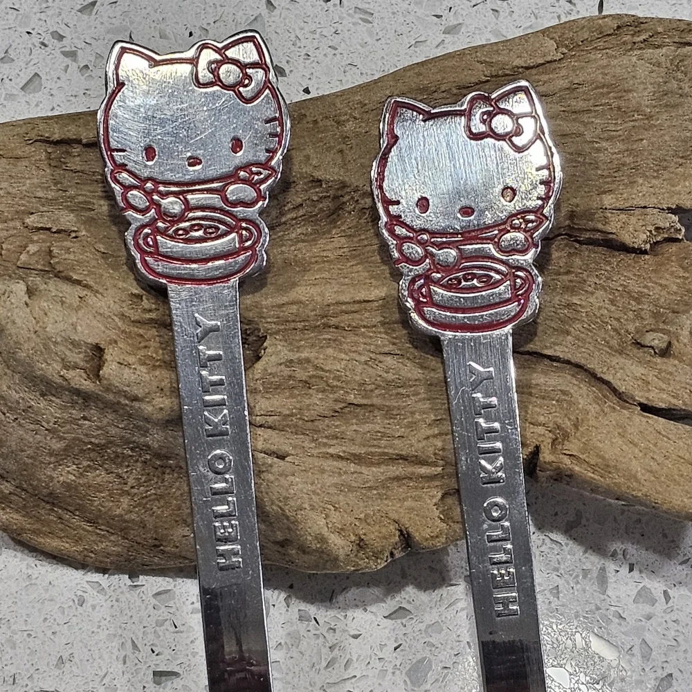 Sanrio Hello Kitty Spoon & Fork Set 1976 Vintage Japan